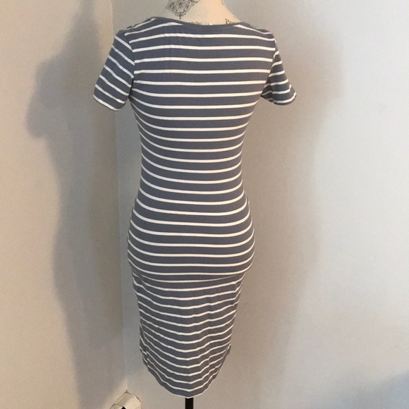 Blue and white striped dress - Picture 2 of 4
